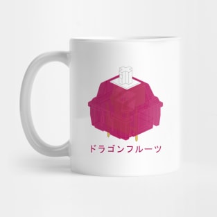 Dragonfruit Mechanical Keyboard Cherry MX Switch with Japanese Writing Mug